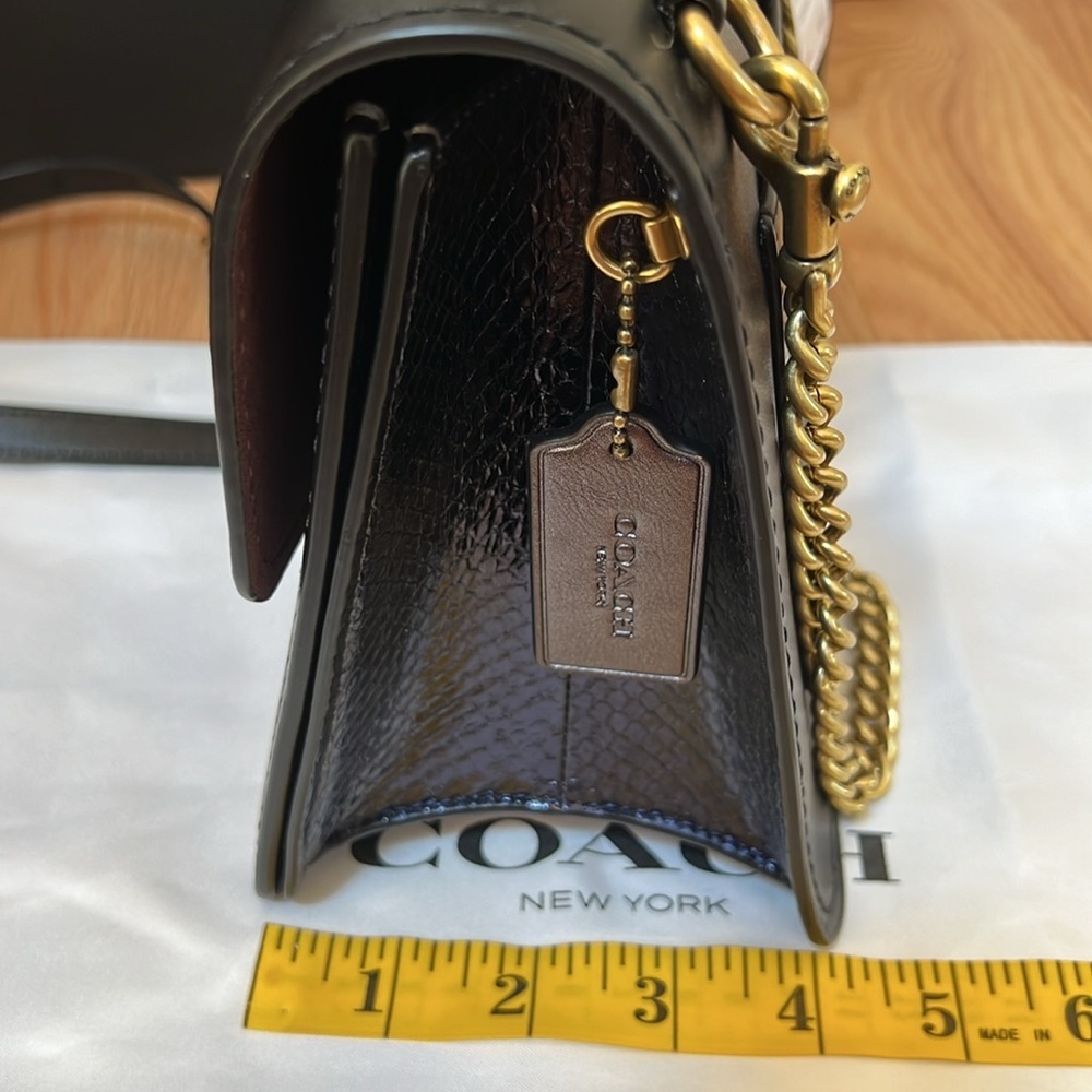 NWT! Coach top handle with butterfly turn lock crossbody. - Picture 11 of 12